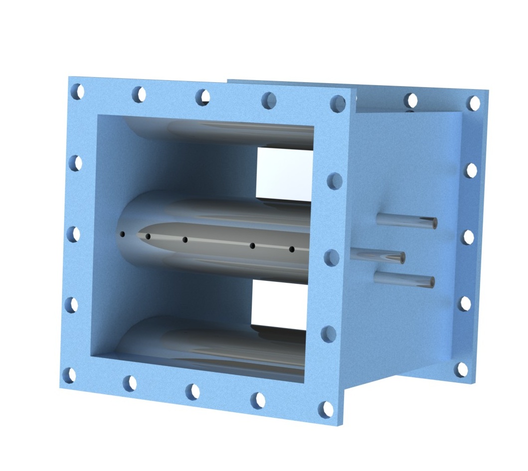 Aerofoil flow element for rectangular duct by Krtyata